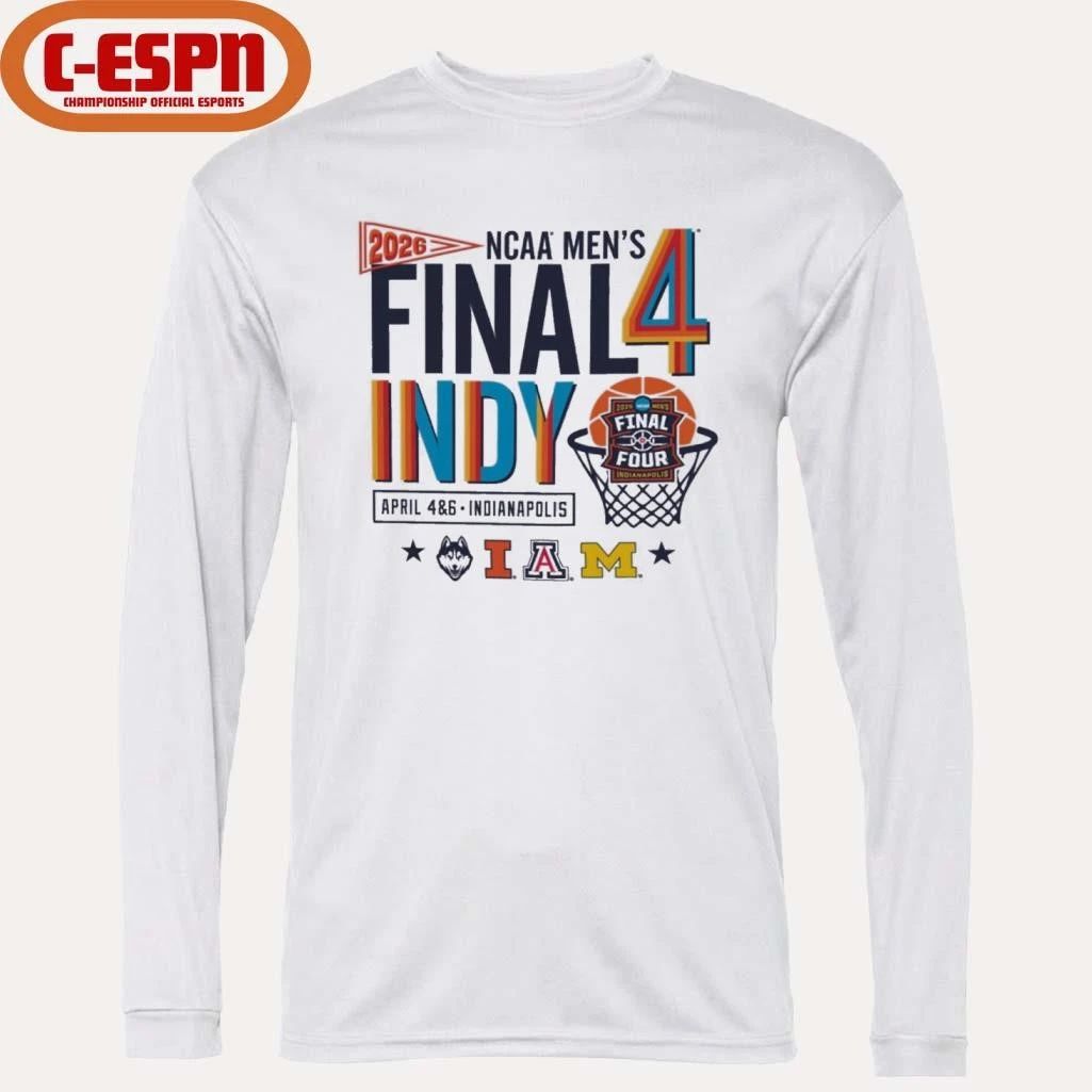 Four Teams 2026 NCAA Men’s Final Four Indy Retro T-Shirt