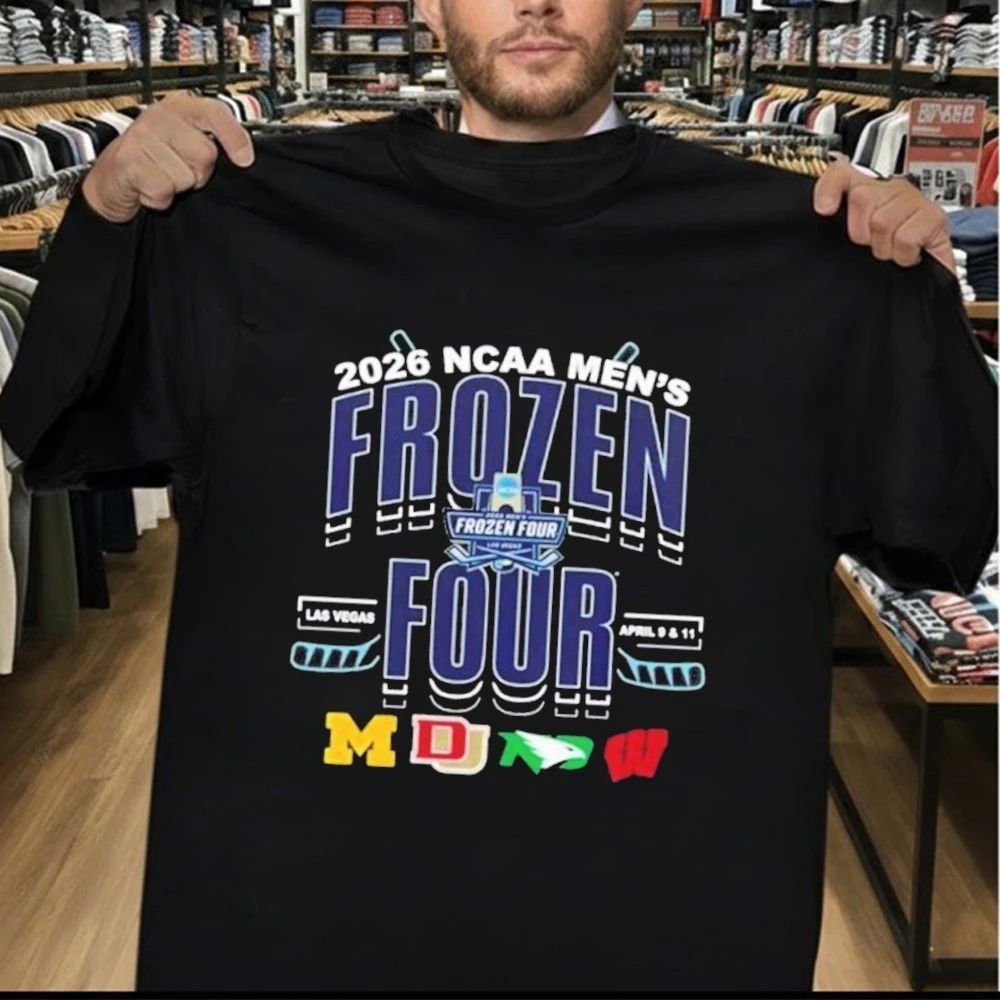 2026 NCAA Frozen Four Las Vegas Teams Matchup Logo T-Shirt