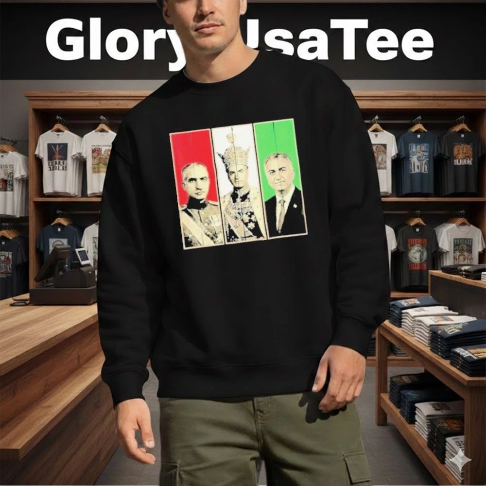 Pahlavi Dynasty Three Generations Reza Shah Mohammad Reza Shirt