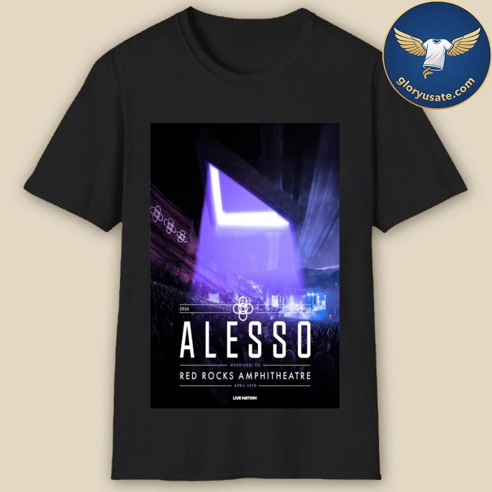 Alesso Apr 25 2026 Red Rocks Amphitheatre Morrison CO Poster Shirt
