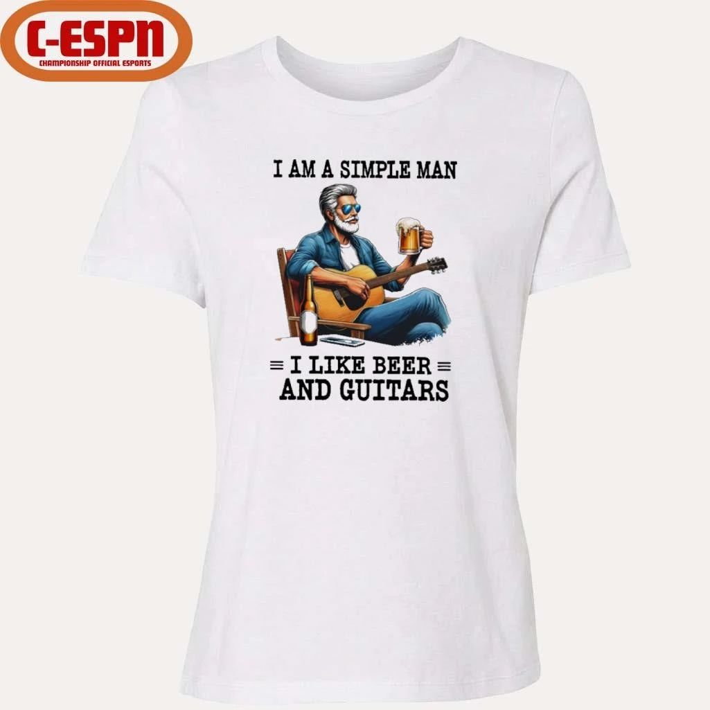 I Am A Simple Man, I Like Beer And Guitars Shirt