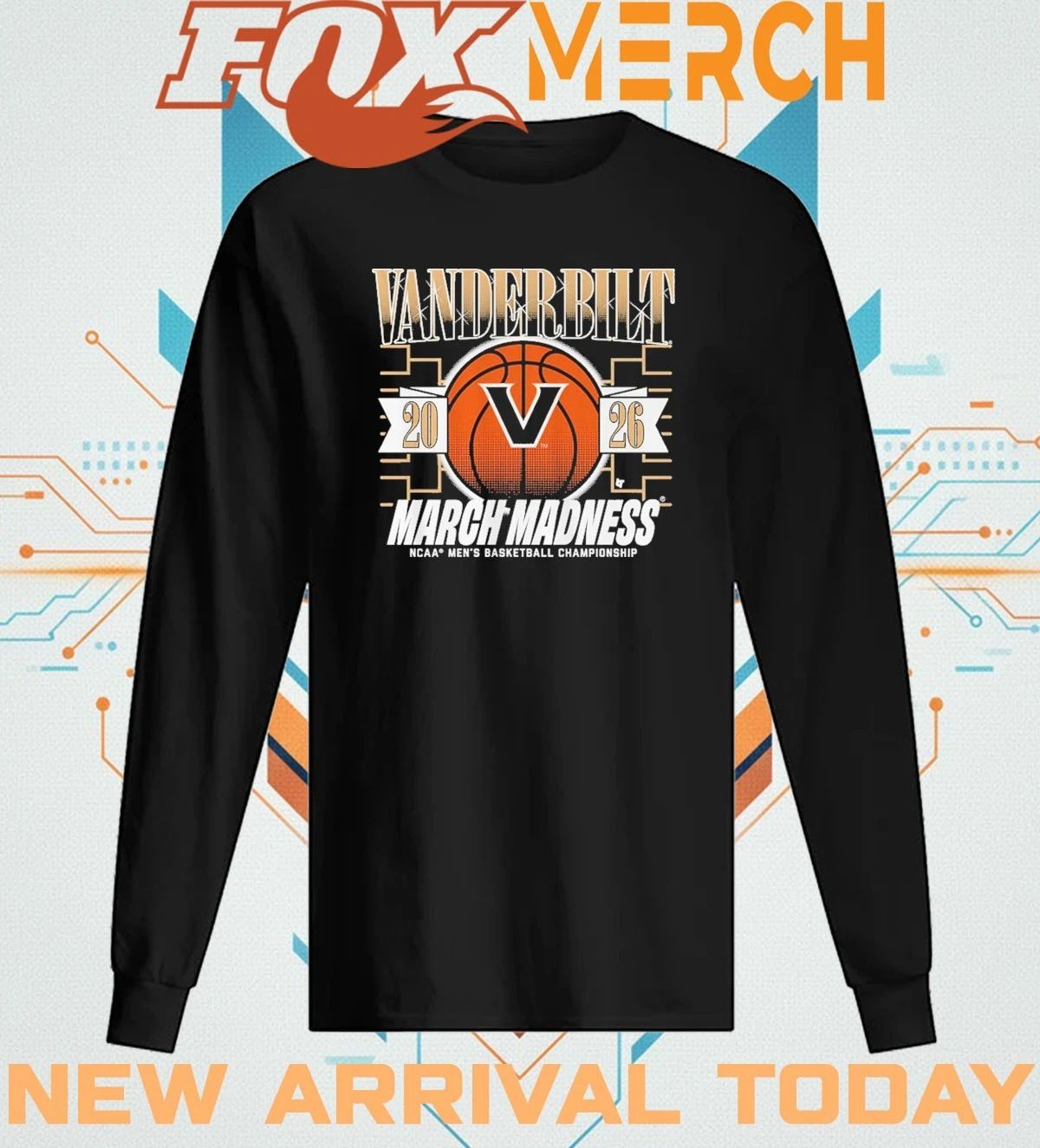 Vanderbilt Commodores Men’s Basketball 2026 March Madness t-shirt