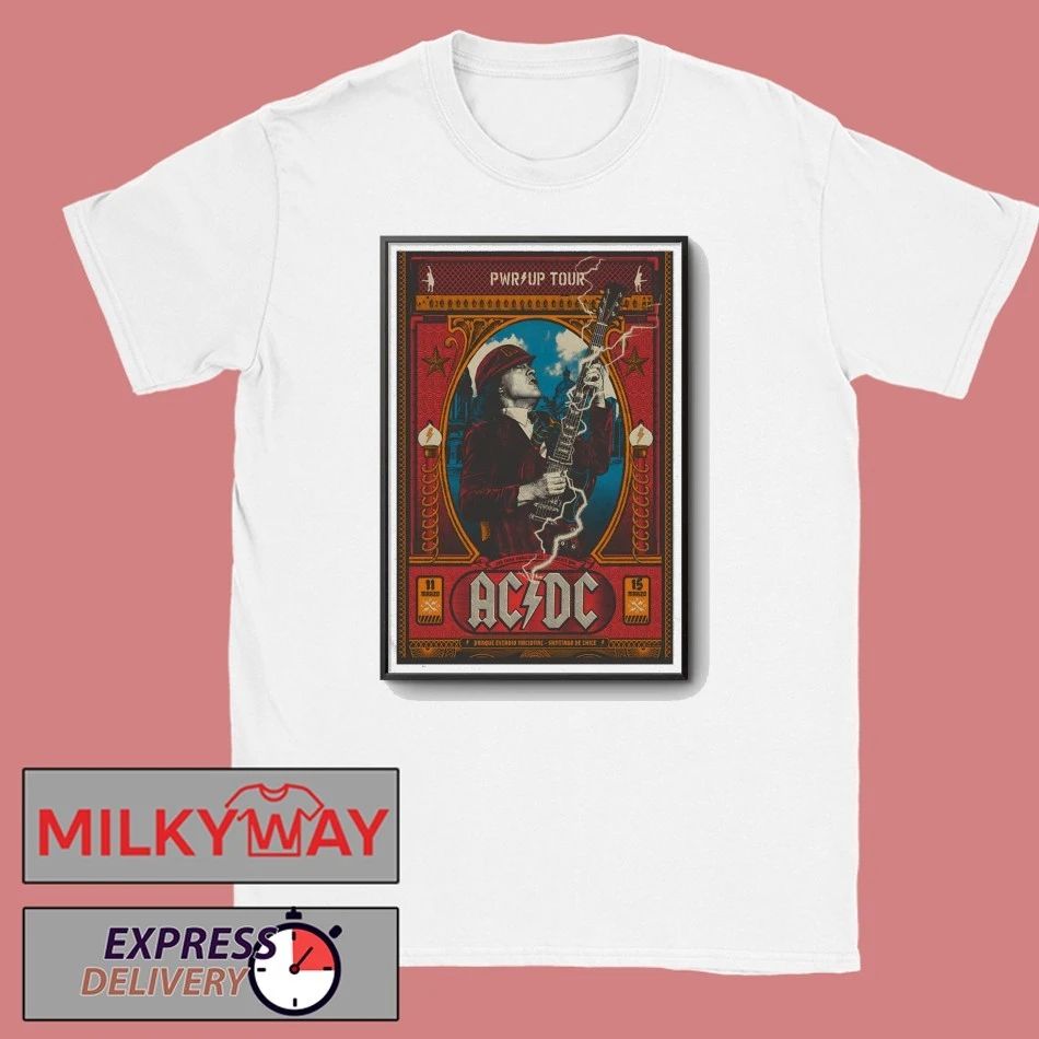 AC DC Parque Estadio Nacional Santiago Chile Mar 11 & 15 2026 Poster shirt