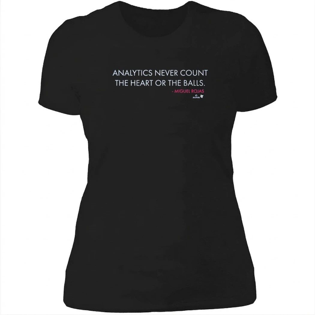 Miguel Rojas Analytics Never Count the Heart or the Balls Shirt