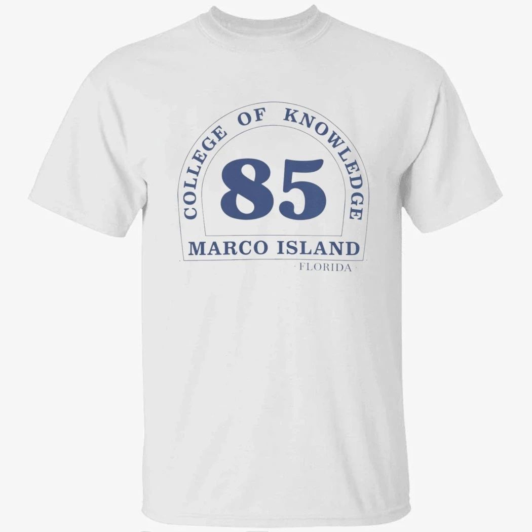 College of Knowledge 85 Marco Island Florida Shirt