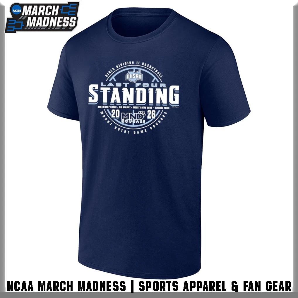 Mount Notre Dame Cougars 2026 OHSAA Girls Basketball Division 2 Last Four T-Shirt