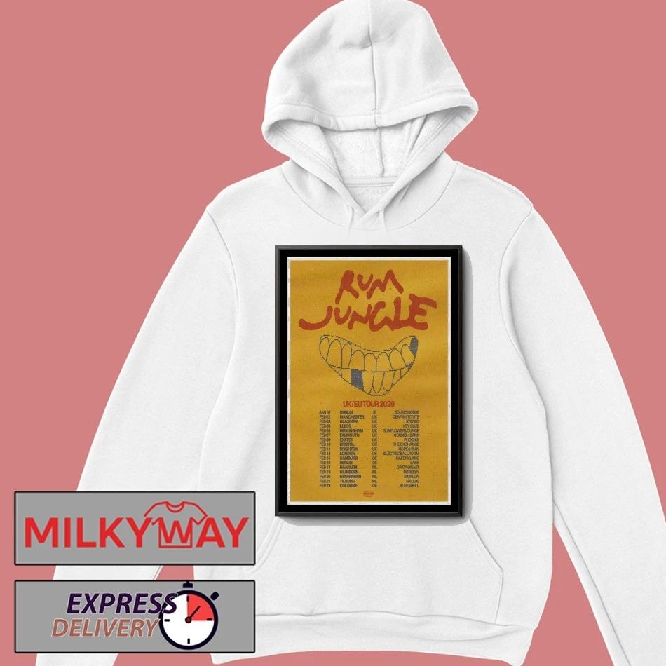 Rum Jungle Tour 2026 UK EU Poster shirt