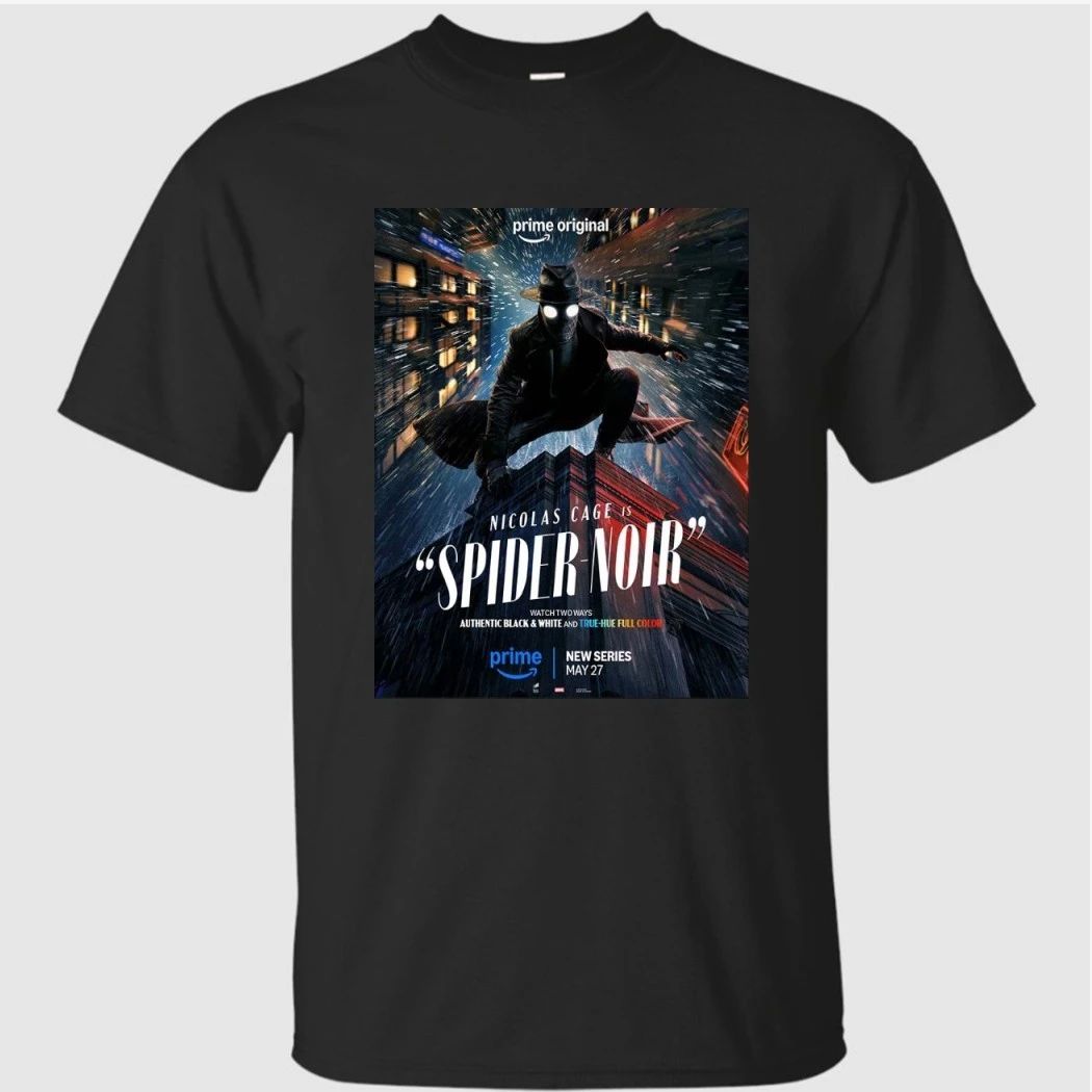 Spider-Noir Starring Nicolas Cage New Series Poster True Hue Full Color Version Shirt