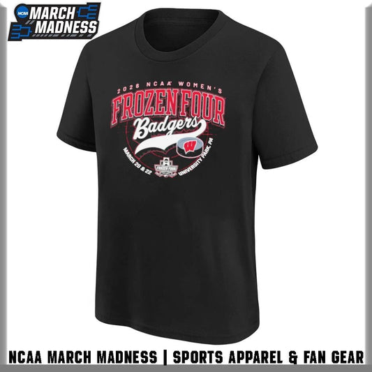 Wisconsin Badgers 2026 NCAA Women’s Hockey Frozen Four Bound T-Shirt