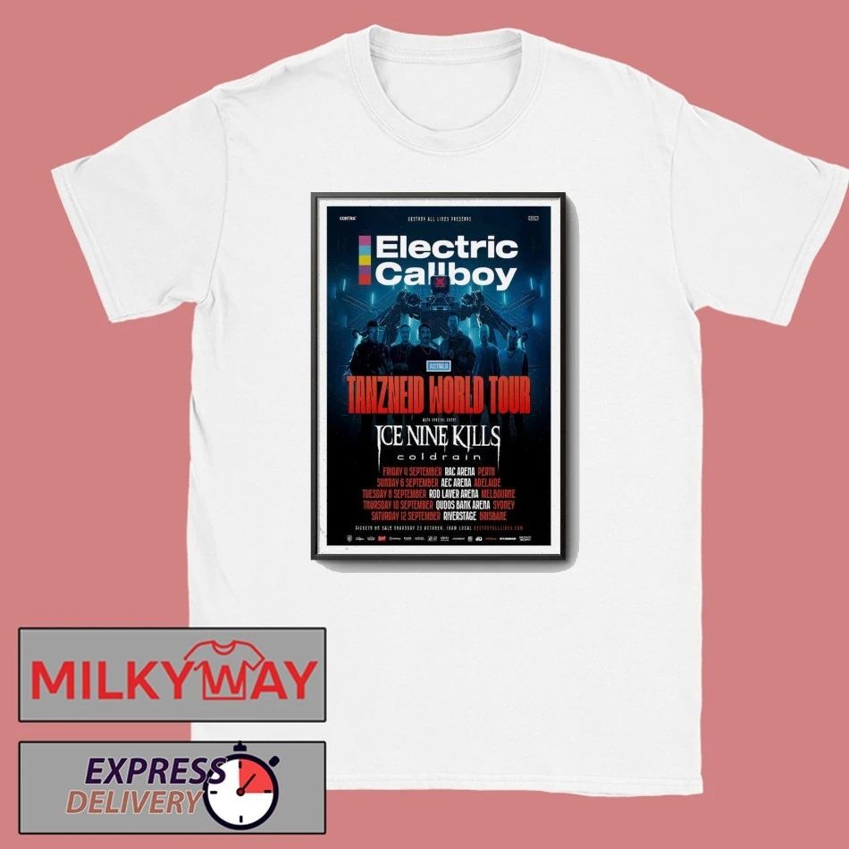 Electric Callboy Australian Arena Tour 2026 Poster shirt