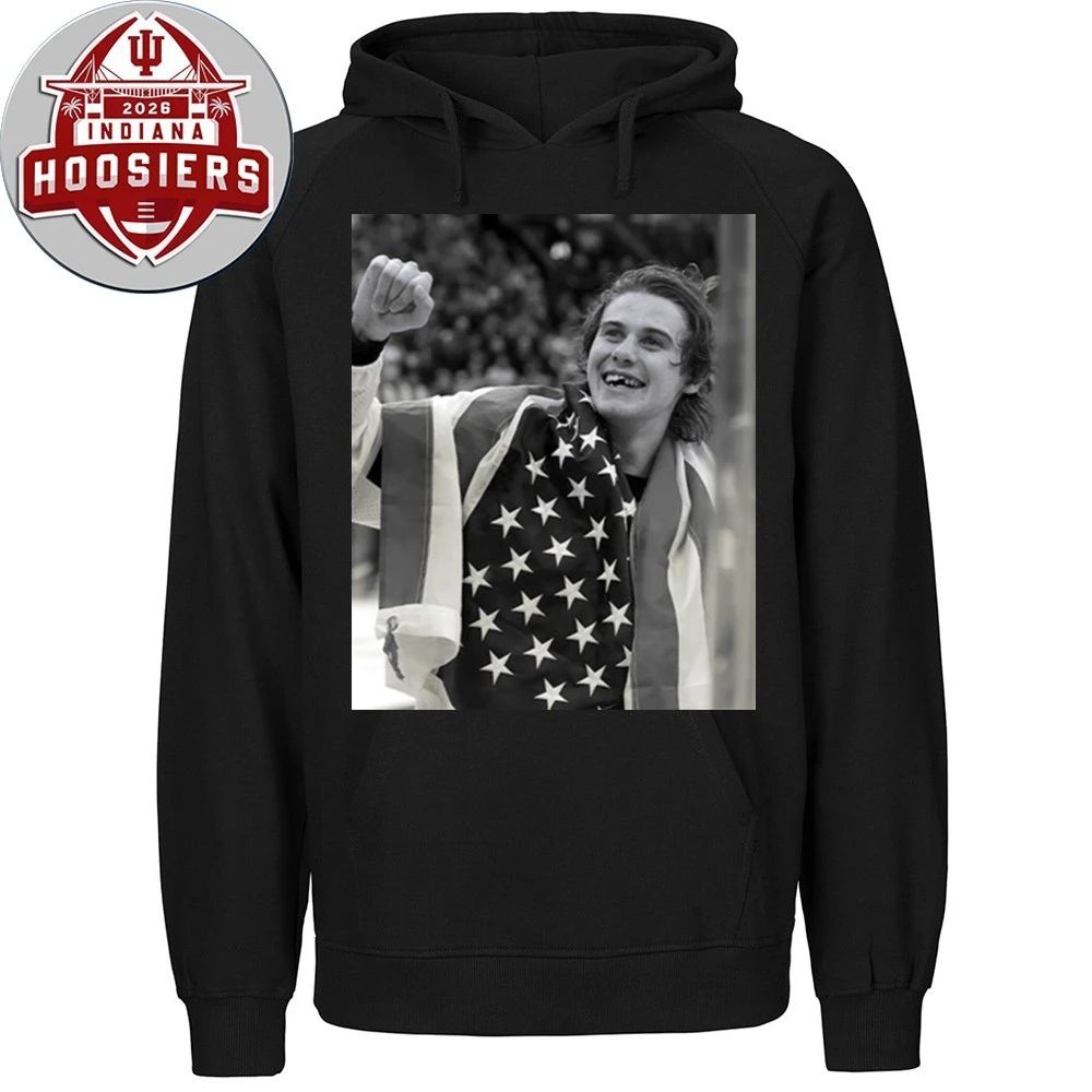 USA Olympic Gold Medal Hockey Jack Hughes Flag Shirt