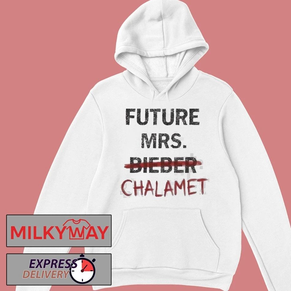 Kylie Jenner Coachella 2026 Future Mrs Bieber Chalamet shirt