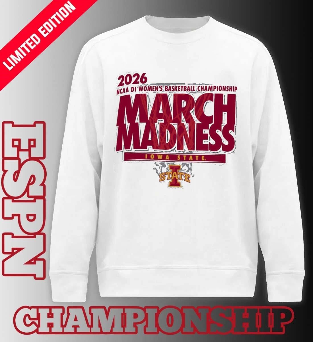 Iowa State Women’s Basketball Single Team 2026 NCAA March Madness Shirt