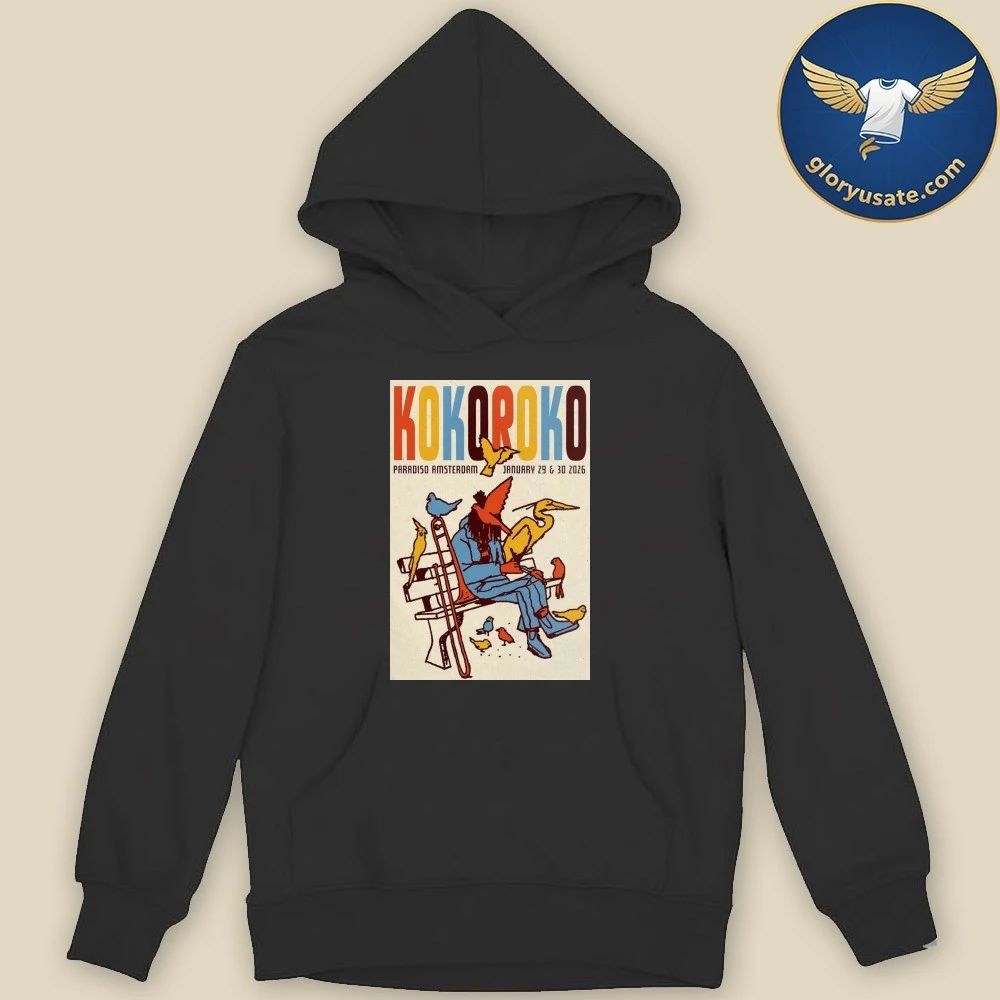 Kokoroko Jan 29 and 30 2026 Poster Paradiso Amsterdam Shirt