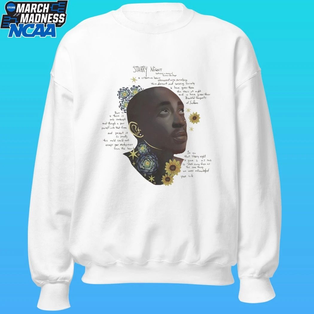 2pac Starry Night Beige Shirt