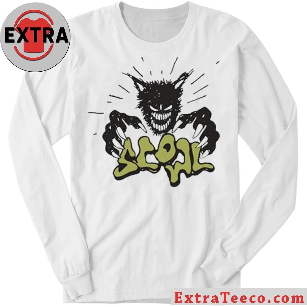Scowl Cartoon Wolf 2026 T-Shirt
