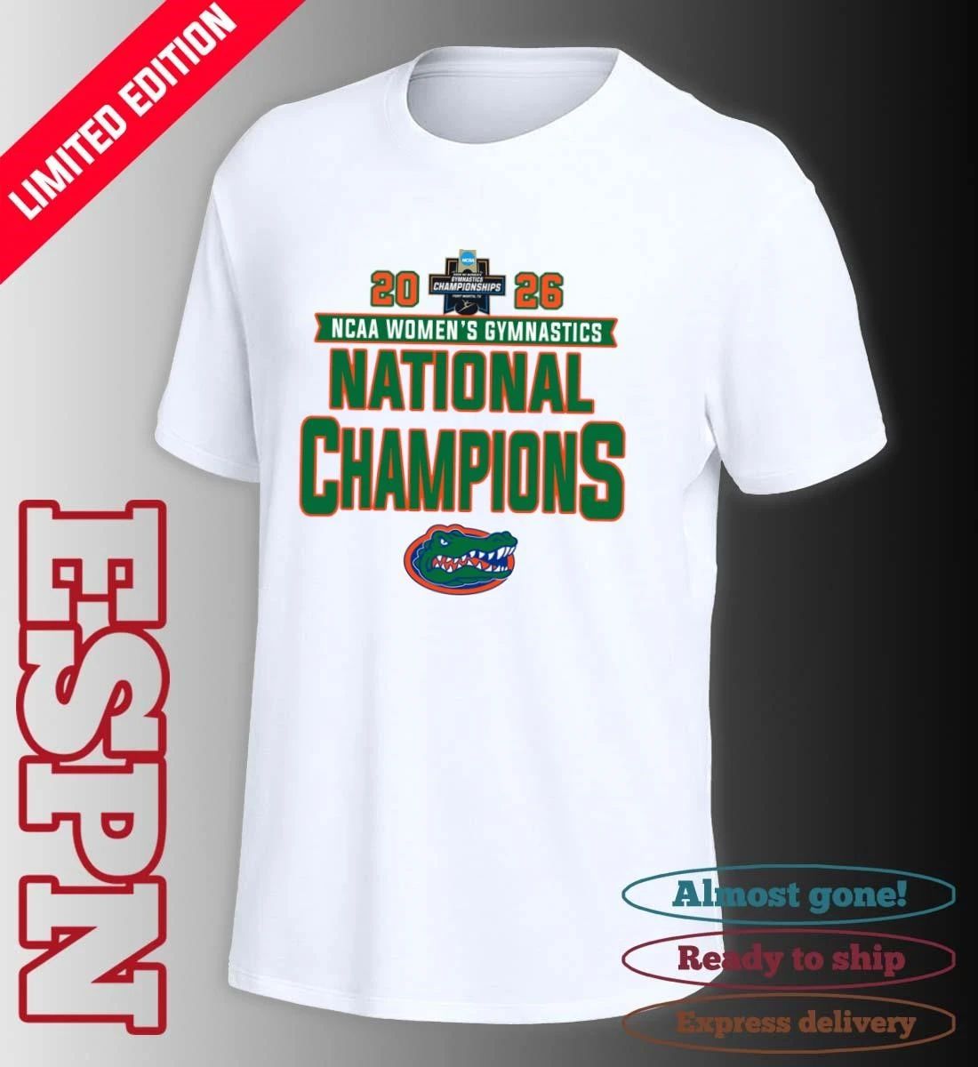 Florida Gators 2026 NCAA Women’s Gymnastics National Champions T-Shirt