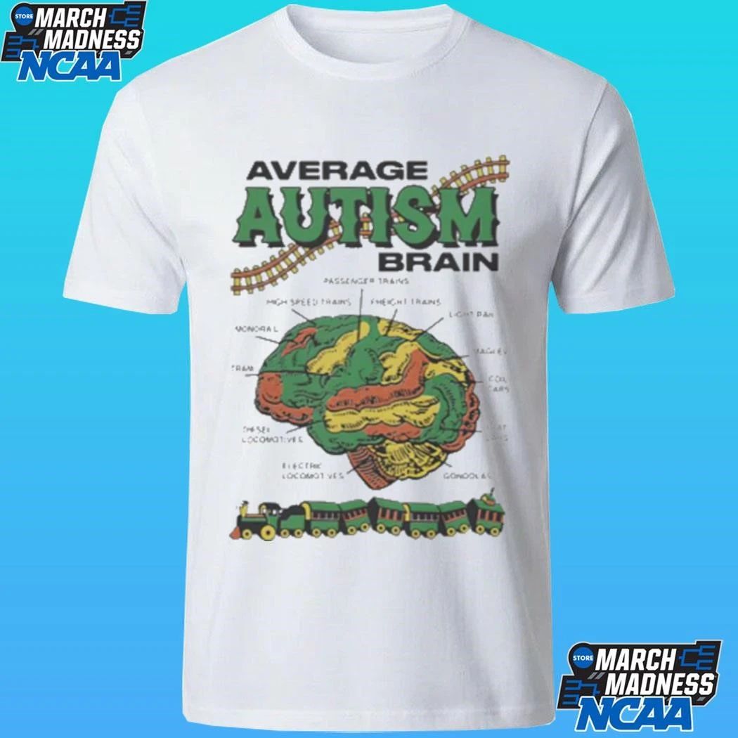 Average Autism Brain Passenger Trains High-speed Trains Shirt
