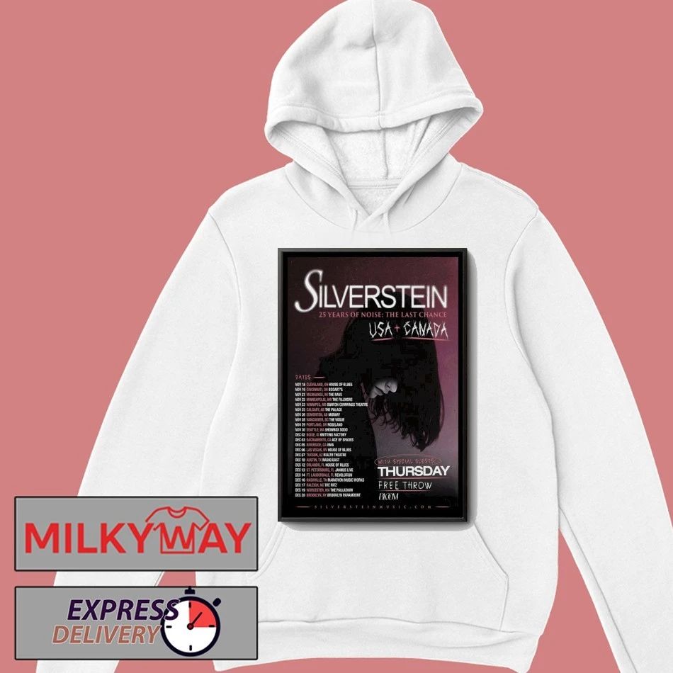 Silverstein Tour America Canada 2025 Poster shirt