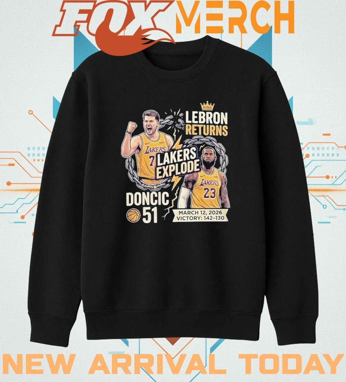 Luka Doncic drops 51 as Lakers explode in LeBron’s return t-shirt