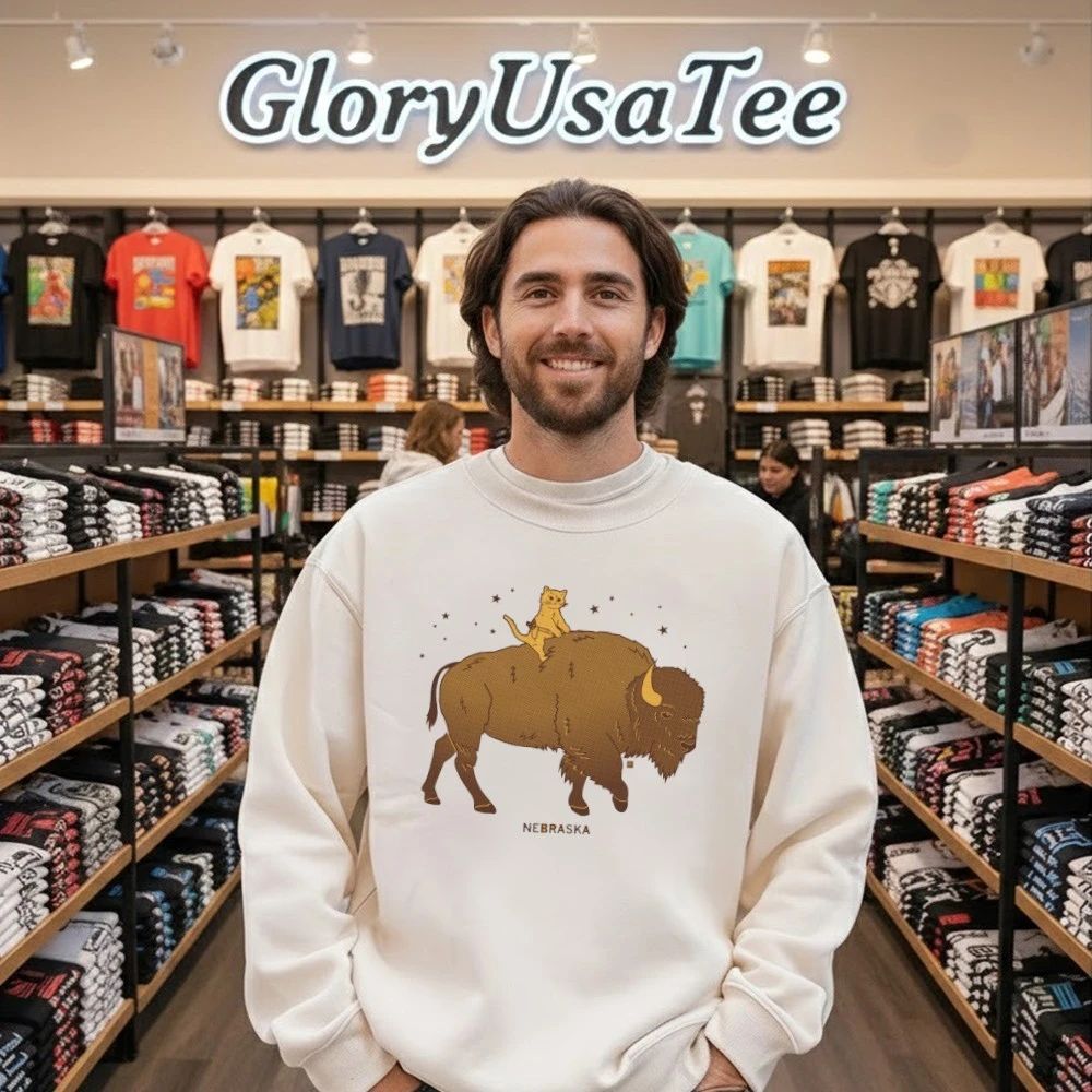 Gary Riding Bison Nebraska Shirt