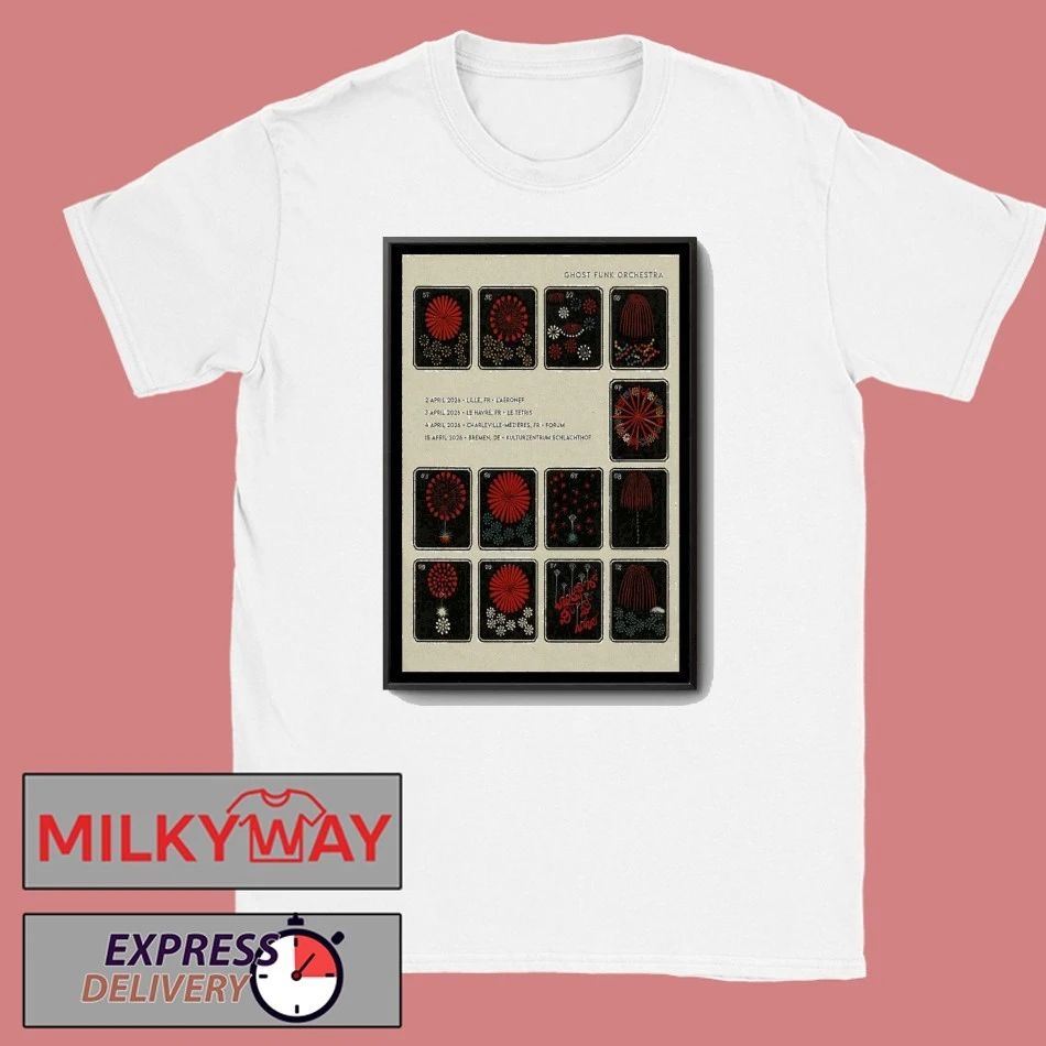 Ghost Funk Orchestra Tour April 2026 Poster shirt