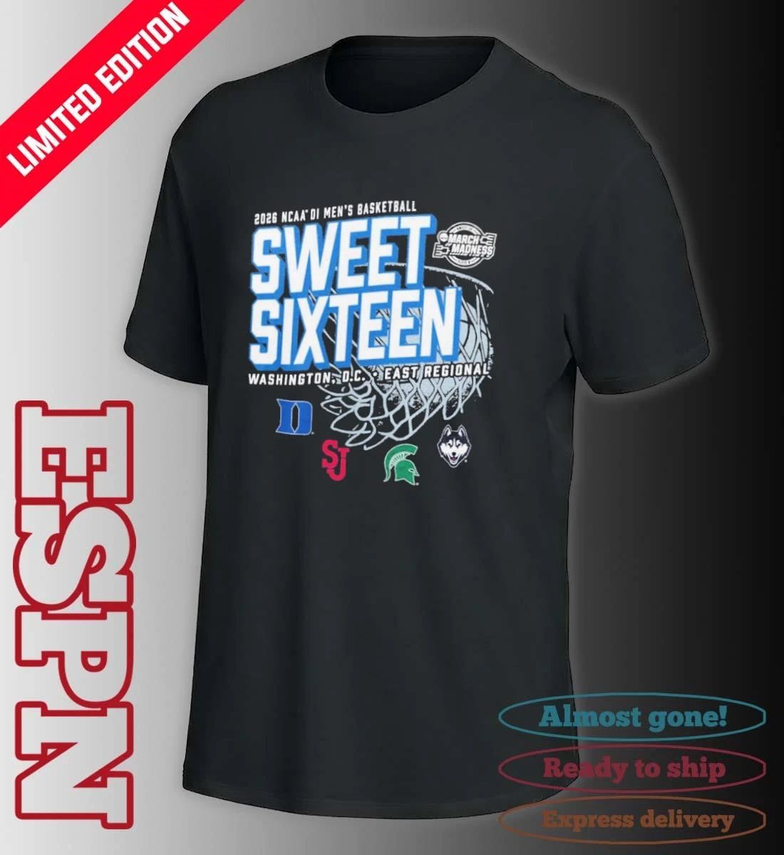 Washington, DC Midwest Regional 2026 NCAA DI Men’s Basketball Sweet Sixteen T-Shirt