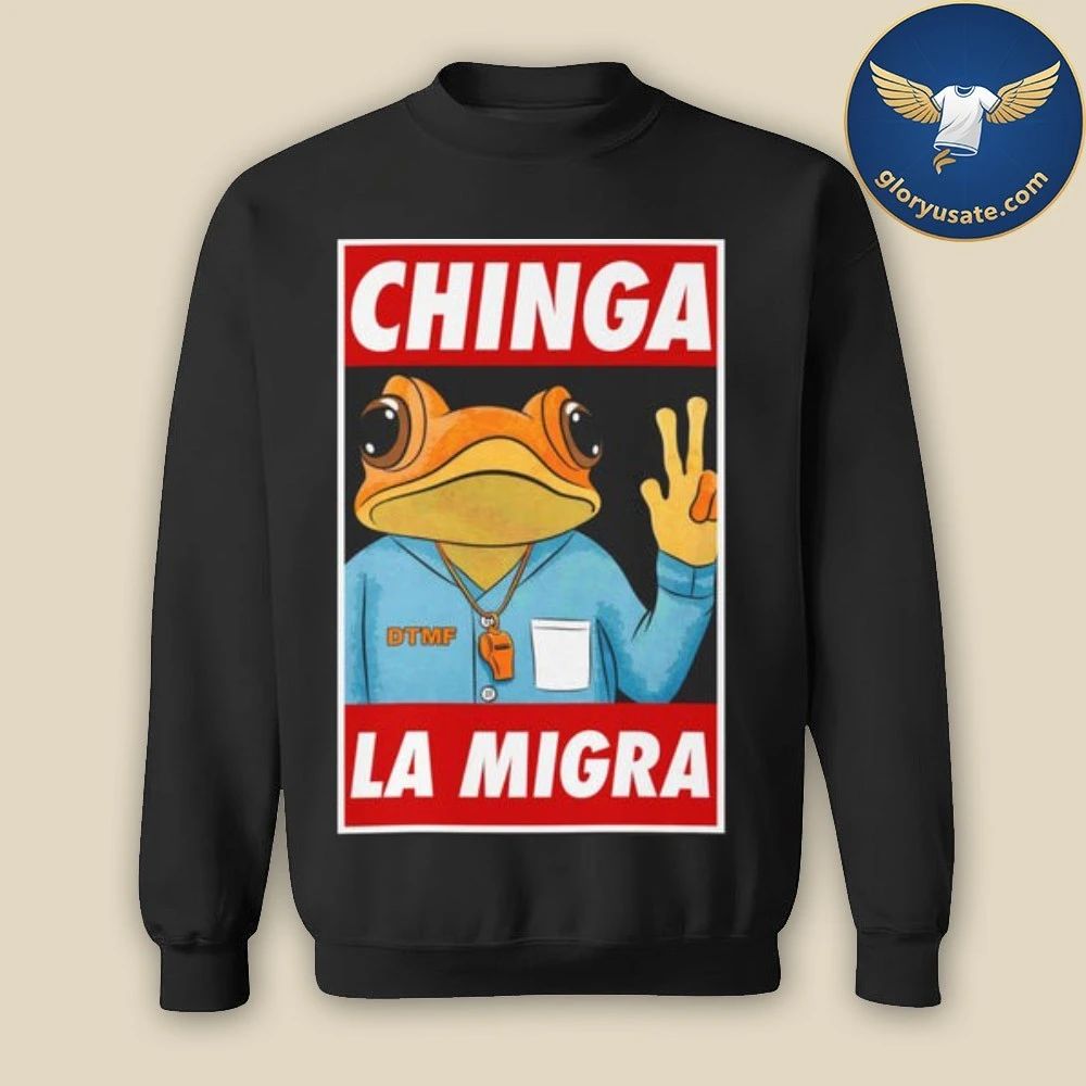 Sapo Concho Chinga La Migra Poster Boxy Shirt