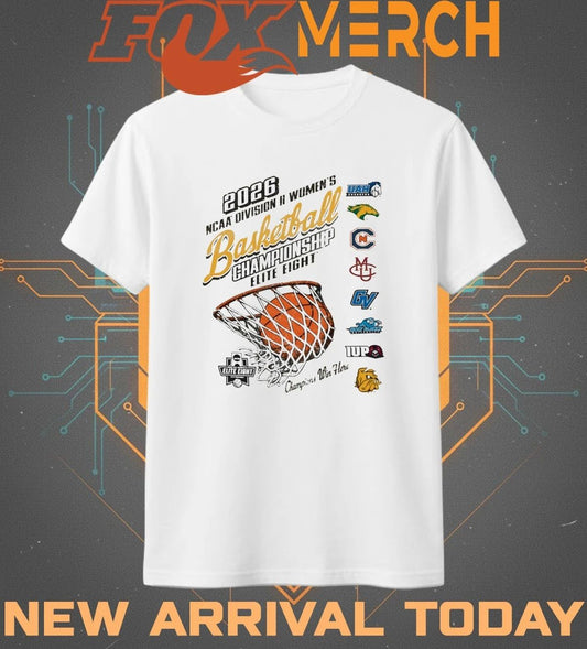 2026 NCAA Division II Women’s Basketball Champions Elite Eight t-shirt