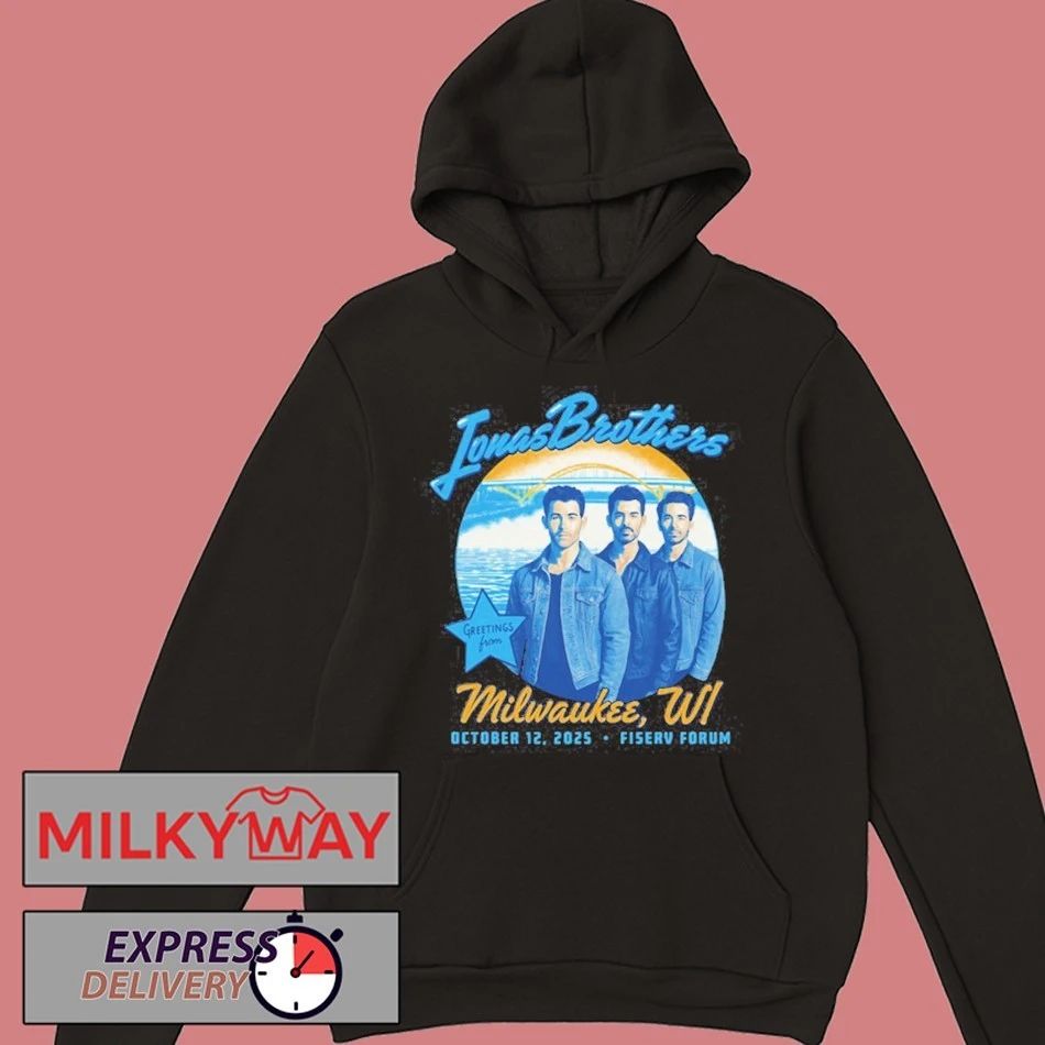 Milwaukee, WI Jonas Brothers Oct 12 2025 Fiserv Forum Shirt