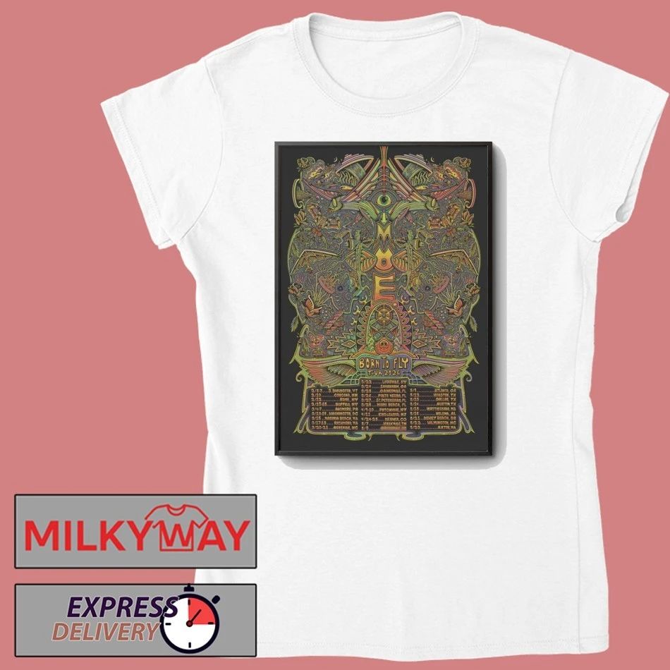 Moe. Born To Fly Tour 2026 Poster shirt