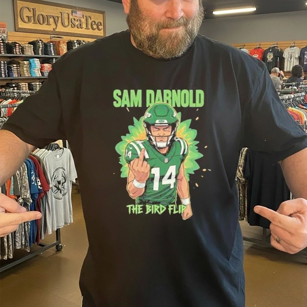 Sam Darnold The Bird Flip Shirt Flipping The Bird Graphic Shirt