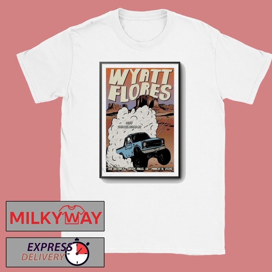 Wyatt Flores 2026 Drive All Night Tour Poster shirt