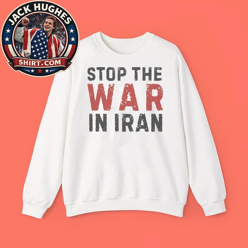 Stop The War In Iran Peace Message Vintage Typography Shirt