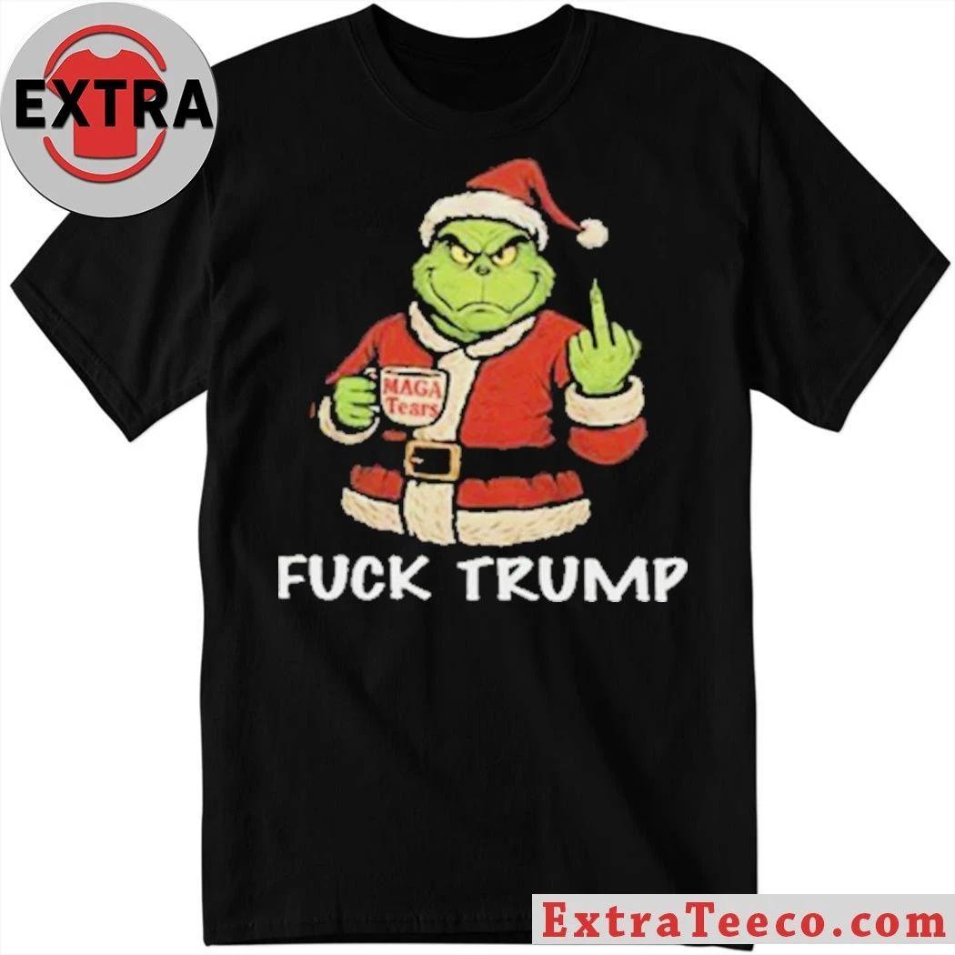 Original Fuck Trump Grinch Christmas Shirt