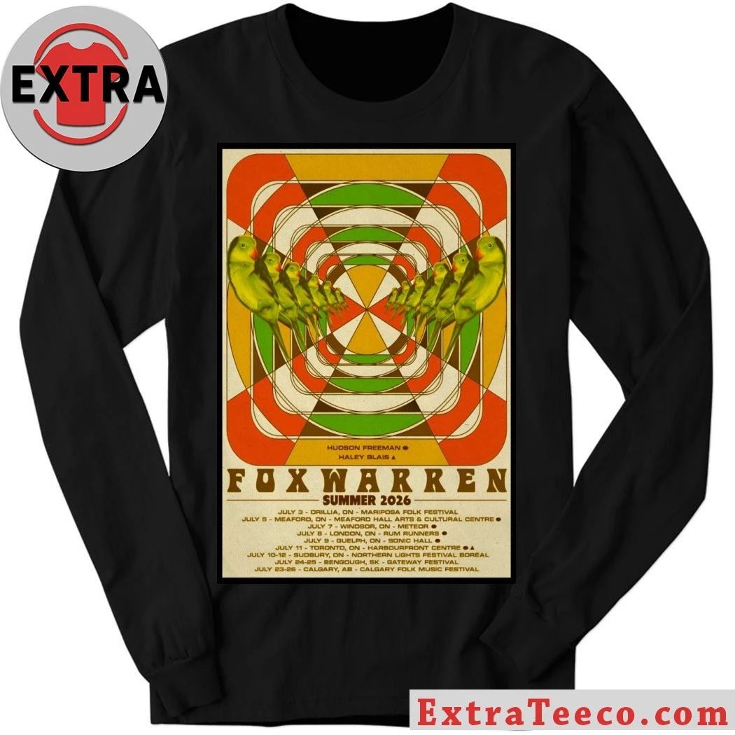 Foxwarren Summer Tour 26 Poster Shirt