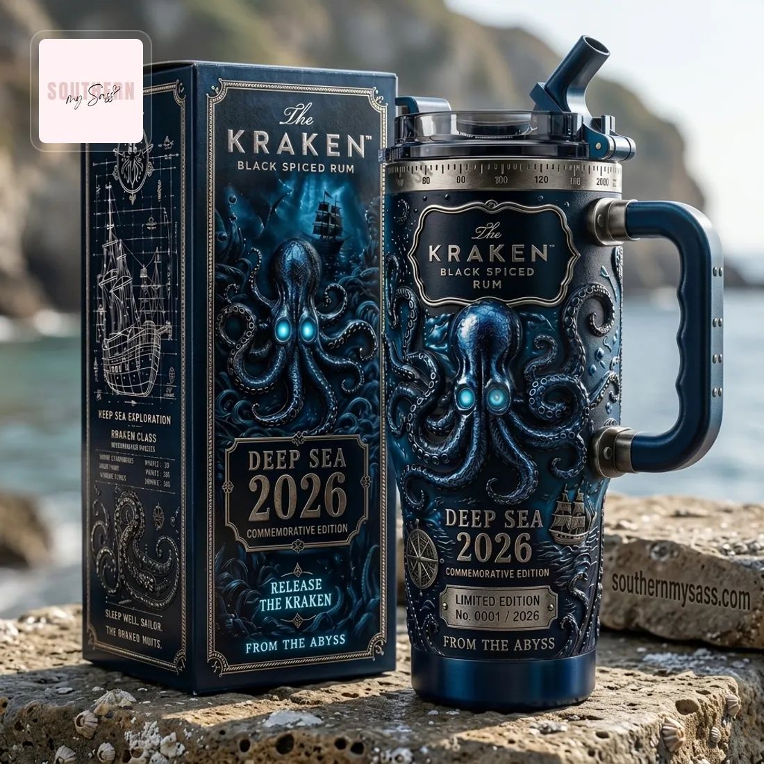 The Kraken Black Spiced Rum 2026 Deep Sea Commemorative Limited Edition Tumbler