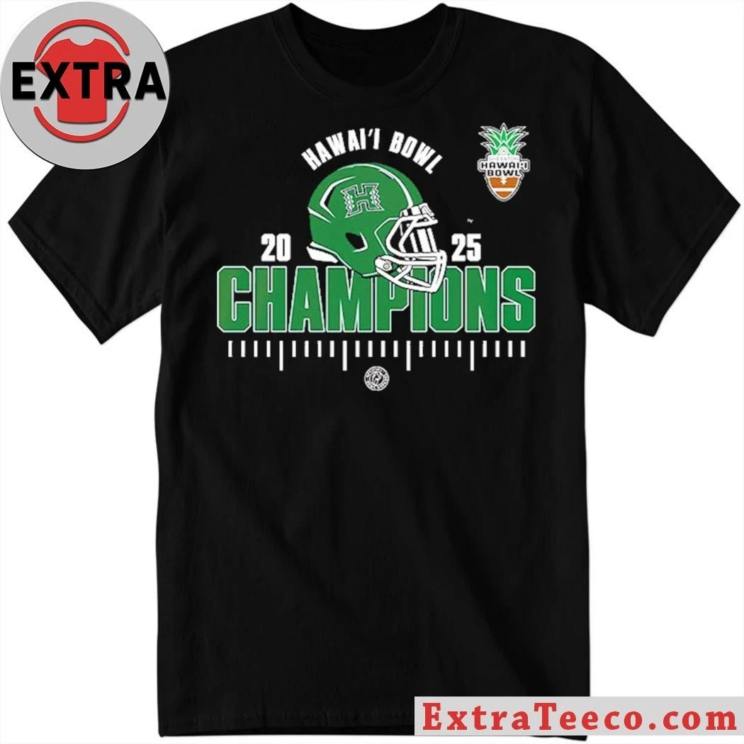 Original The Hawaii Rainbow Warriors won the Sheraton Hawaii Bowl 2025 with a score of 35-31 on December 24, 2025 Helmet And Logo Shirt