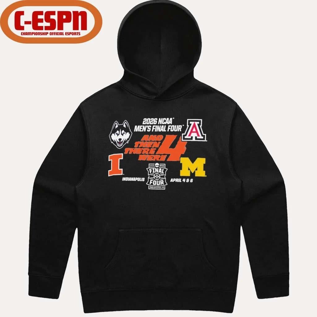 NCAA Men’s Final Four And Then There Were 4 2026 Indianapolis Shirt