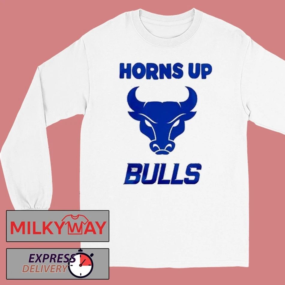 Buffalo Bulls Horns Up White Uniform shirt