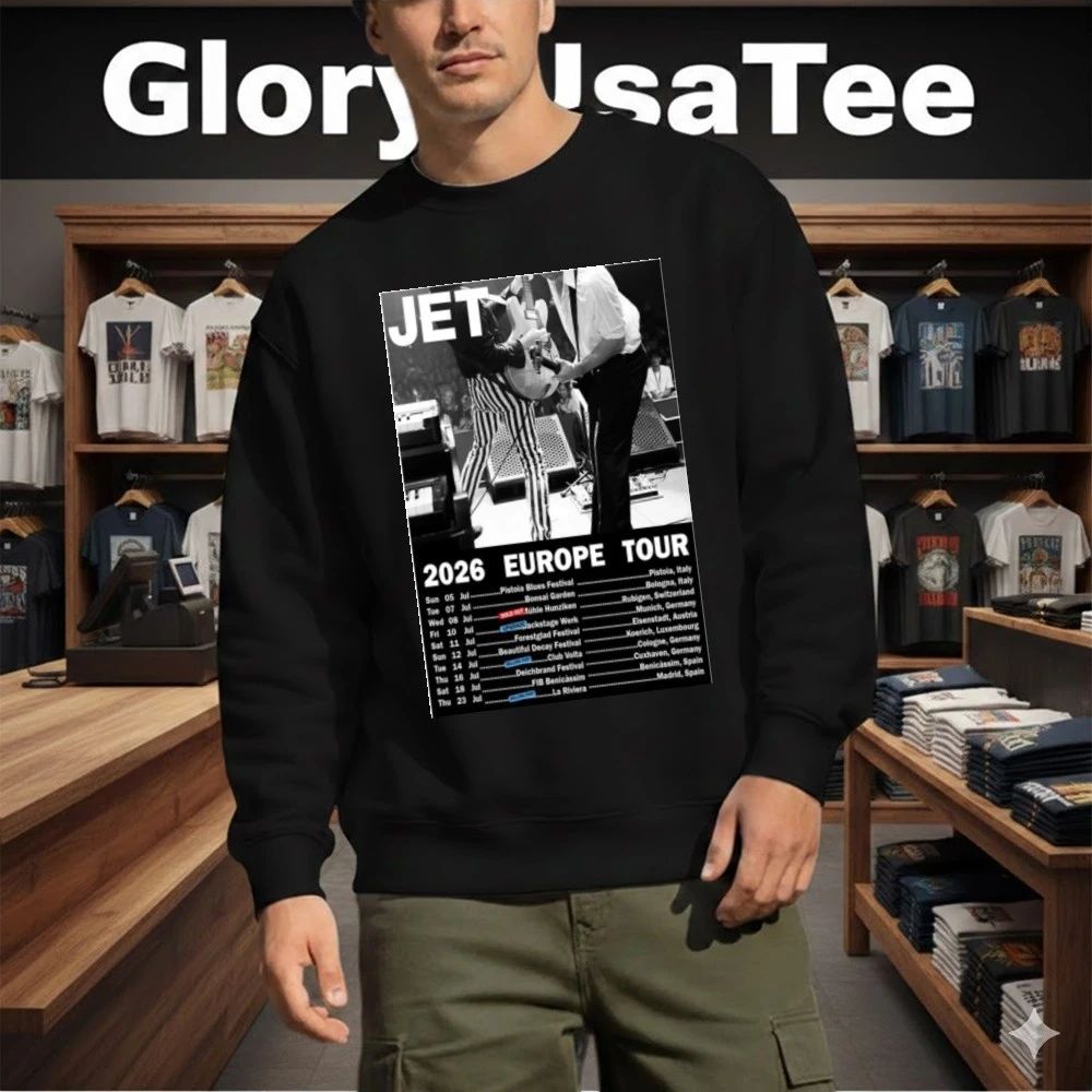 Jet Band 2026 Europe Tour Poster Shirt