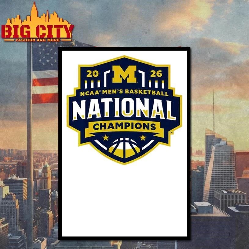 Michigan Wolverines MBB 2026 National Champions Logo Classic Shirt