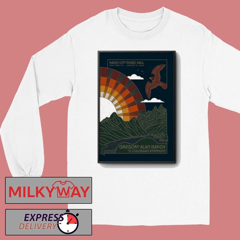Gregory Alan Isakov New York NY January 31 2026 Poster shirt