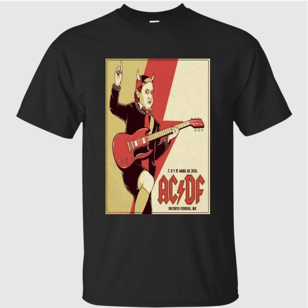 AC-DC Estadio GNP Seguros, Mexico City Apr 7 2026 Poster Shirt