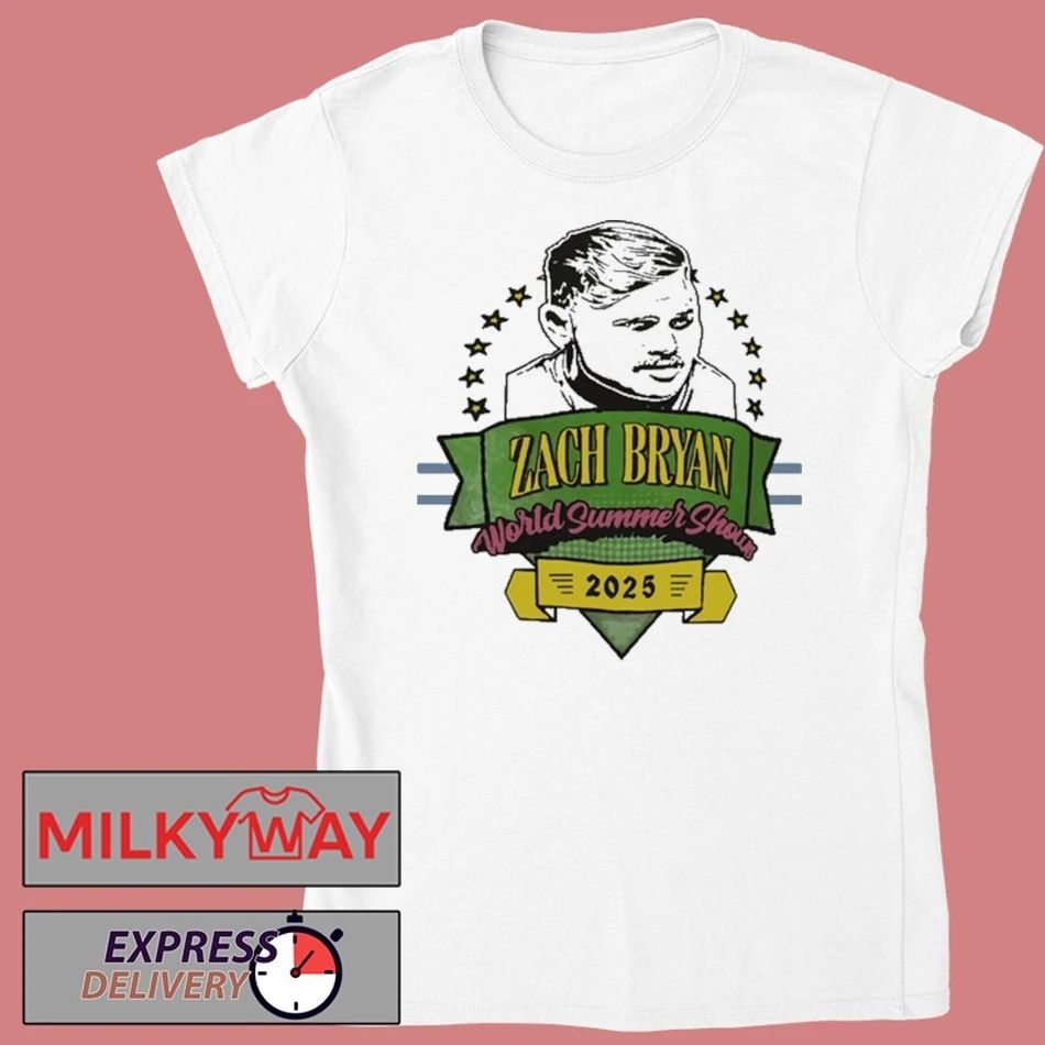 Zach Bryan 2025 London, UK World Summer Show shirt
