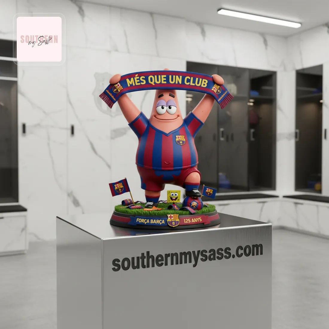 FC Barcelona Patrick Star 125th Anniversary Més Que Un Club Pop Figure Doll