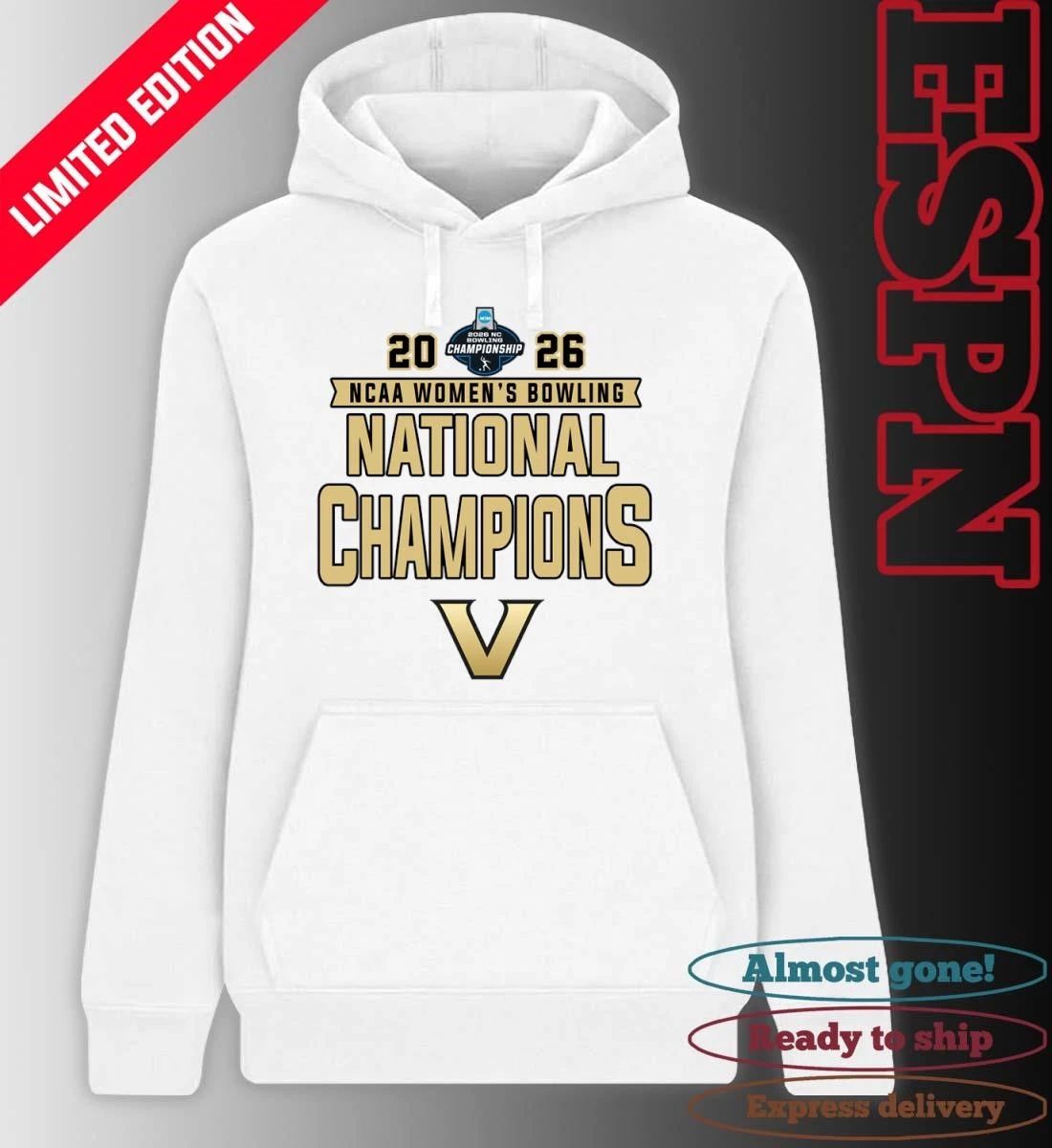 Vanderbilt Commodores 2026 NCAA Women’s Bowling National Champions Shirt