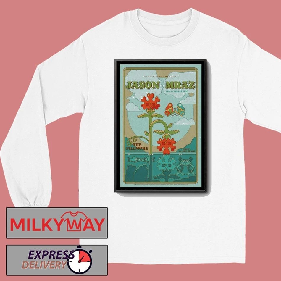 Jason Mraz The Fillmore, San Francisco Poster shirt