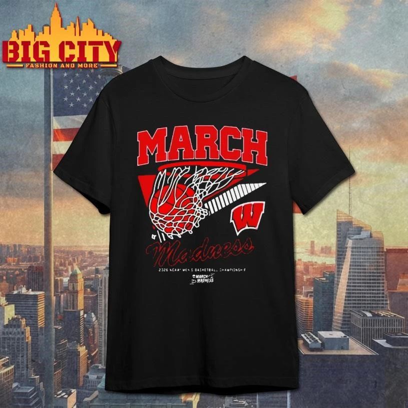Wisconsin Badgers Mbb 2026 March Madness Shirt