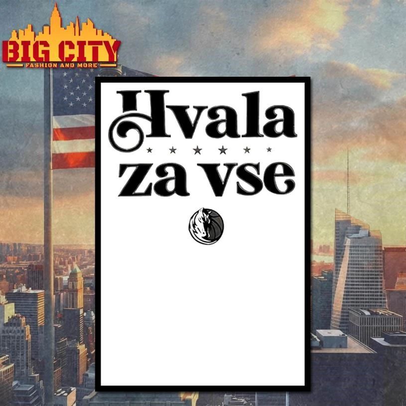Dallas Mavericks Hvala Za Vse Logo Shirt